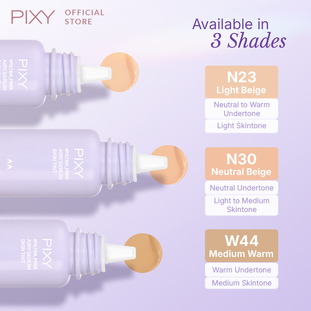 PIXY #Filter_Free Airy Serum Skin Tint - N30 Neutral Beige 3