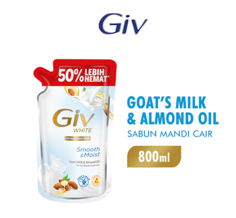 GIV White Bodywash Goats Milk & Almond Oil 2