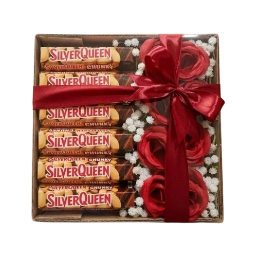 Hampers Coklat Silverqueen Cadbury Flower Bloom Box 1