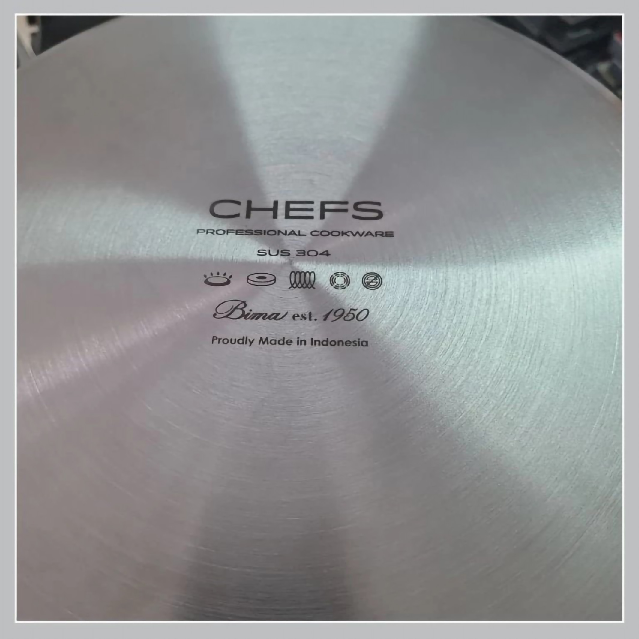 Perusahaan Logam Bima Bima™ Chefs S/S Sauté Pan 24 cm  BP1901024