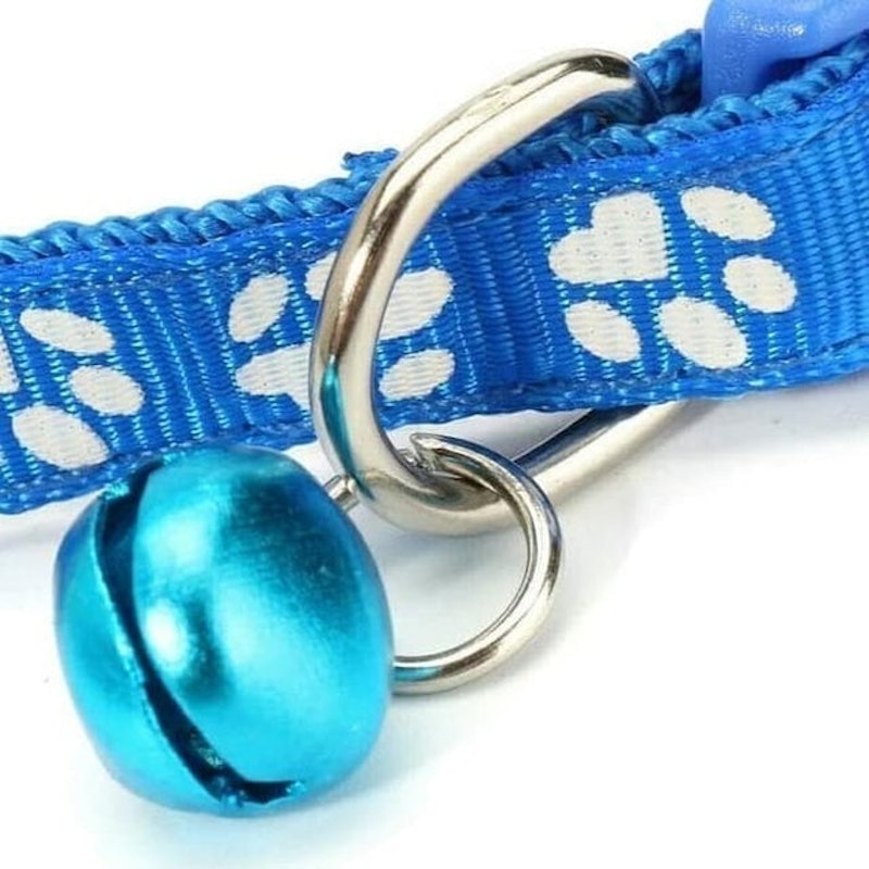 Kalung Anjing Nilon dengan Lonceng