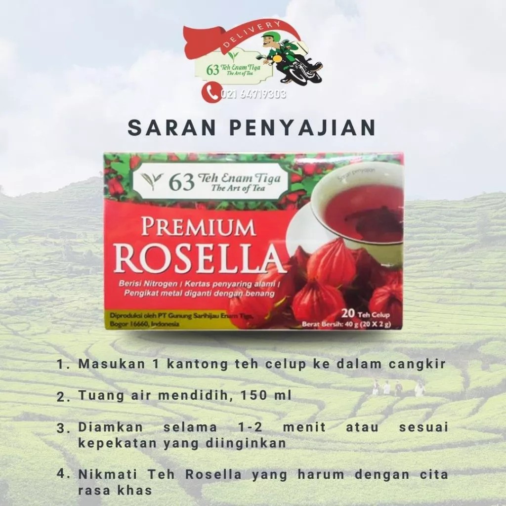 Teh 63 Premium Rosella Tea Bag