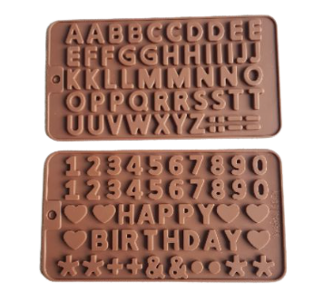 Cetakan Silicon Huruf Angka Happy Birthday 