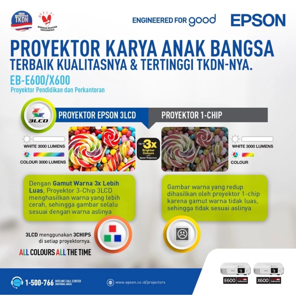 Epson Epson XGA 3LCD TKDN Certified Projector EB-X600 
