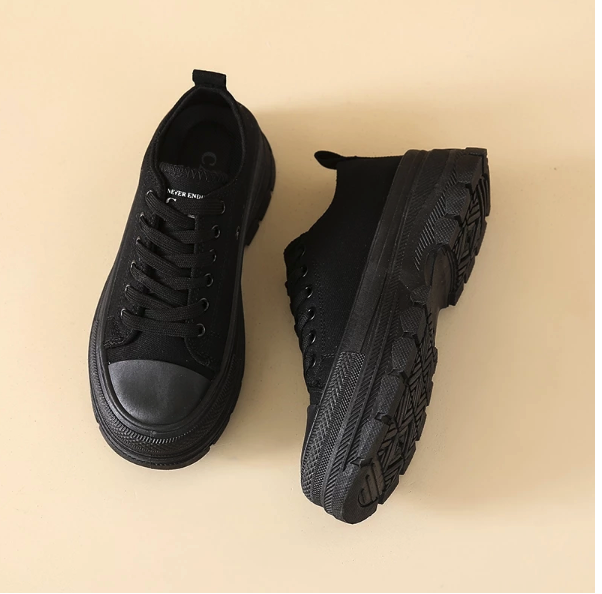  Cani Sohee Sepatu Kanvas Wanita  9244 Hitam