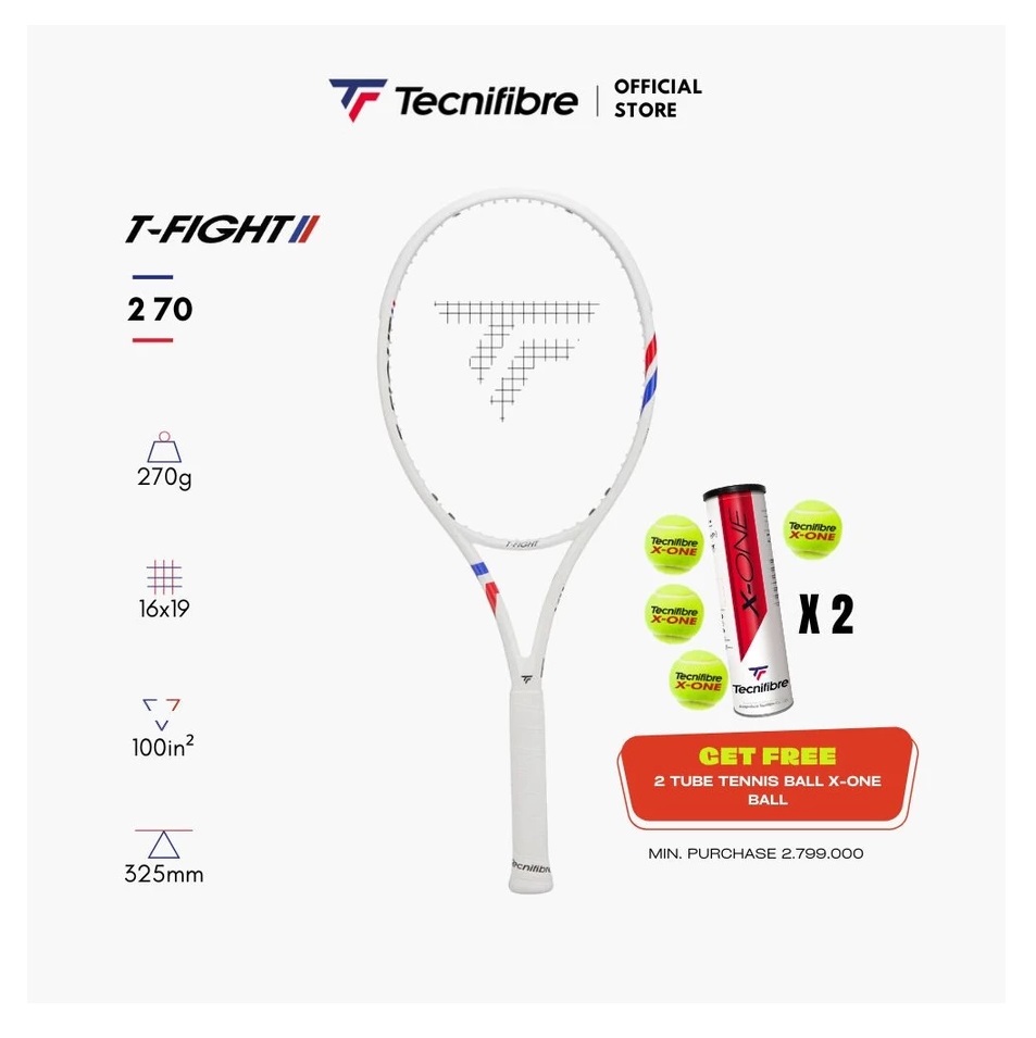 Lacoste Tecnifibre Tennis Racket TFIGHT 270 G2 V2 2025
