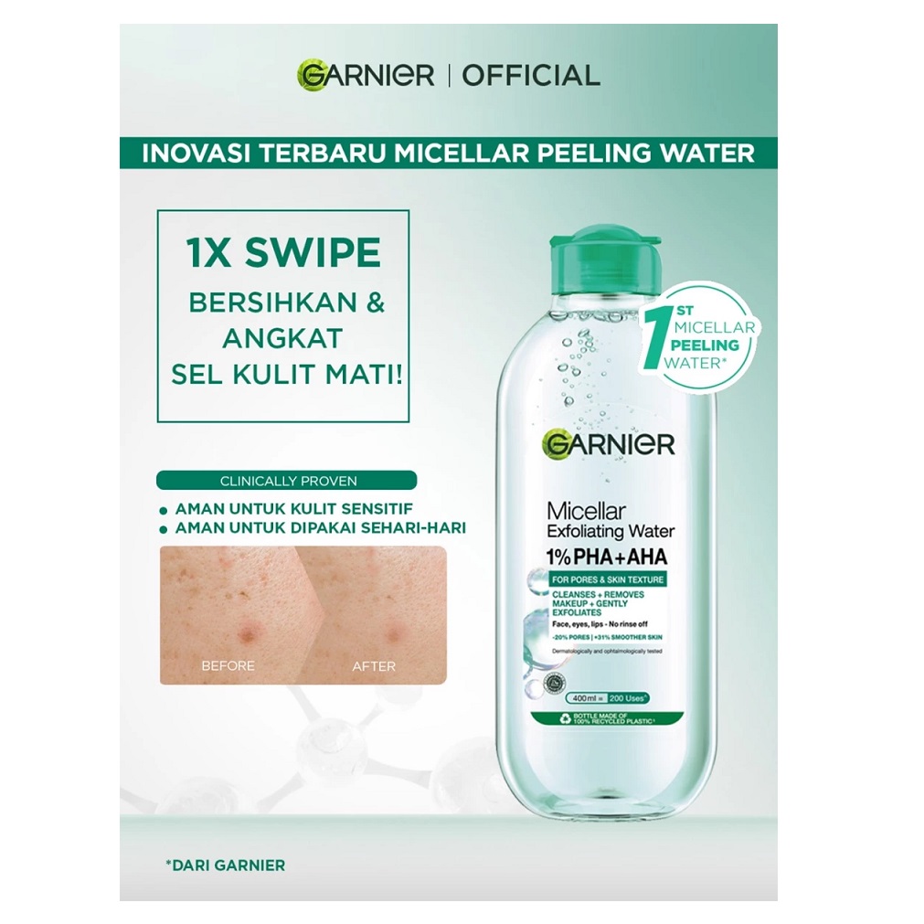 L’Oréal Garnier Micellar Exfoliating Water 1% AHA + PHA