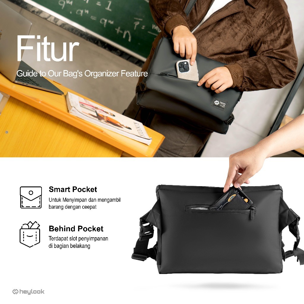 HEYLOOK Volta Sling Bag 3.0 Leather 4