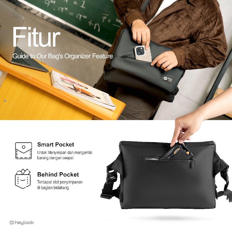 HEYLOOK Volta Sling Bag 3.0 Leather 4