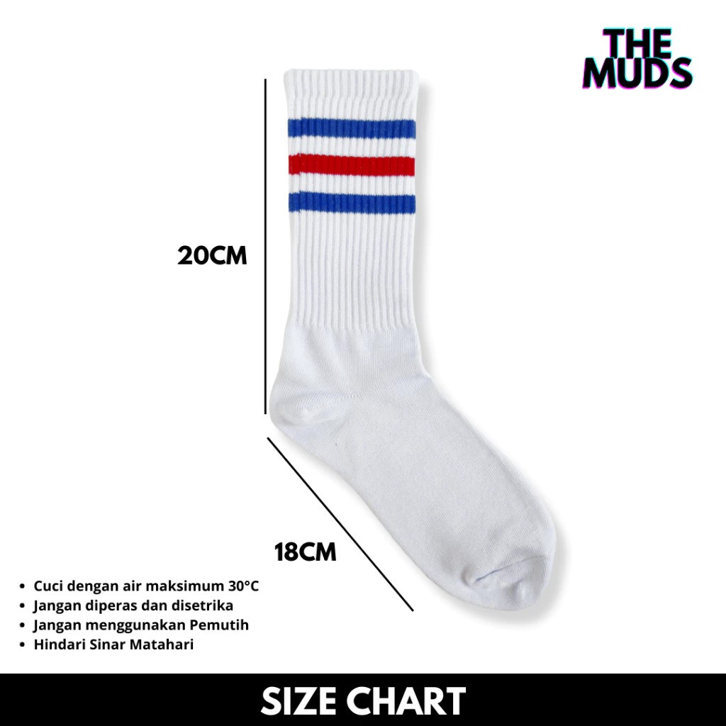  THE MUDS  Kaos Kaki Oldschool Motif Strip BMB X212