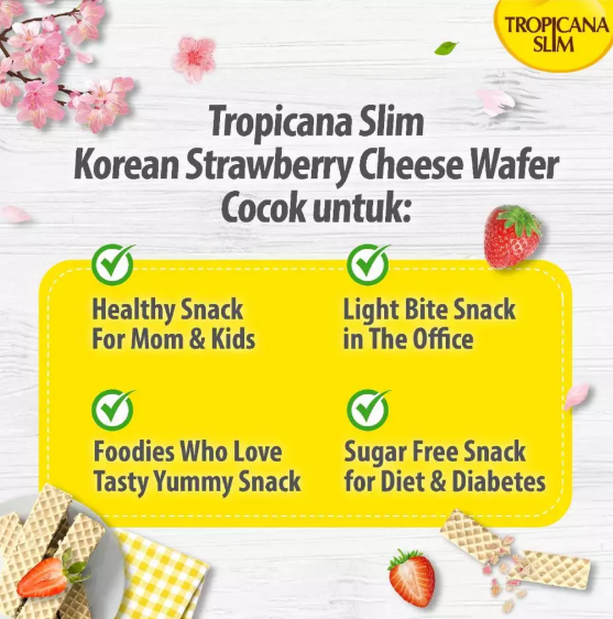 Nutrifood Tropicana Slim Korean Strawberry Cheese Wafer