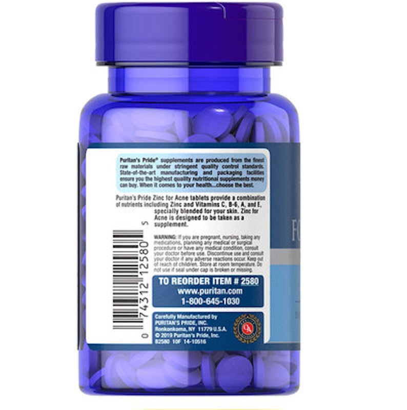 Puritan's Pride Zinc for Acne 2