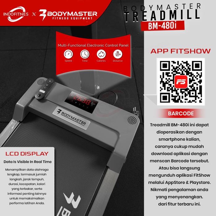  BODYMASTER Walking Pad Treadmill BM-480i