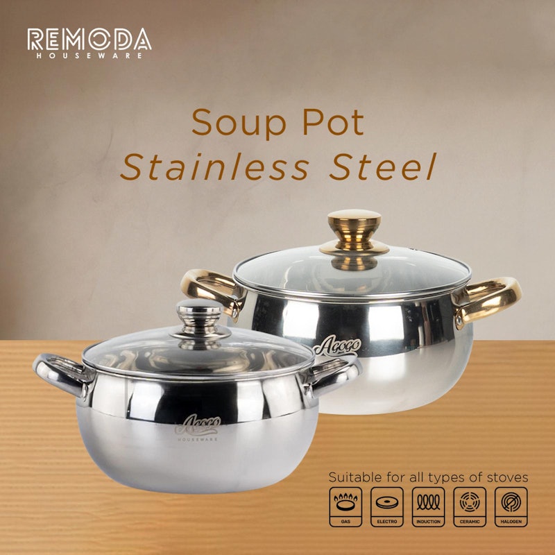 Agogo Soup Pot Stainless Steel 2