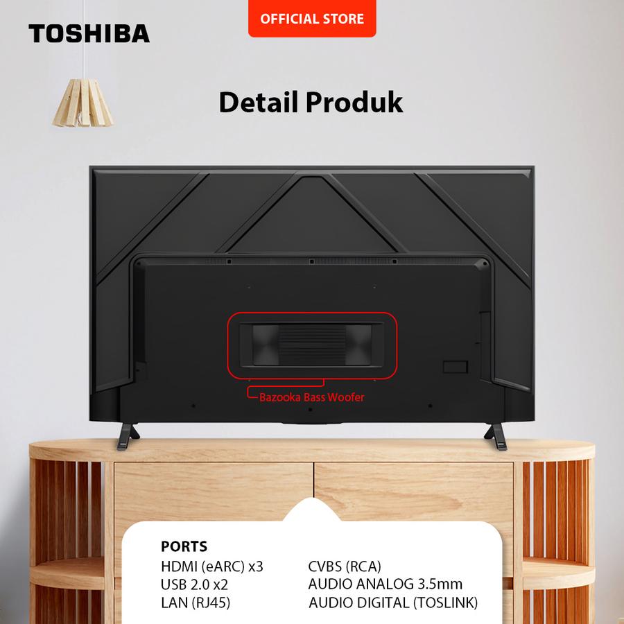 Toshiba Toshiba TV 65" 4K UHD Google TV 65M550MP