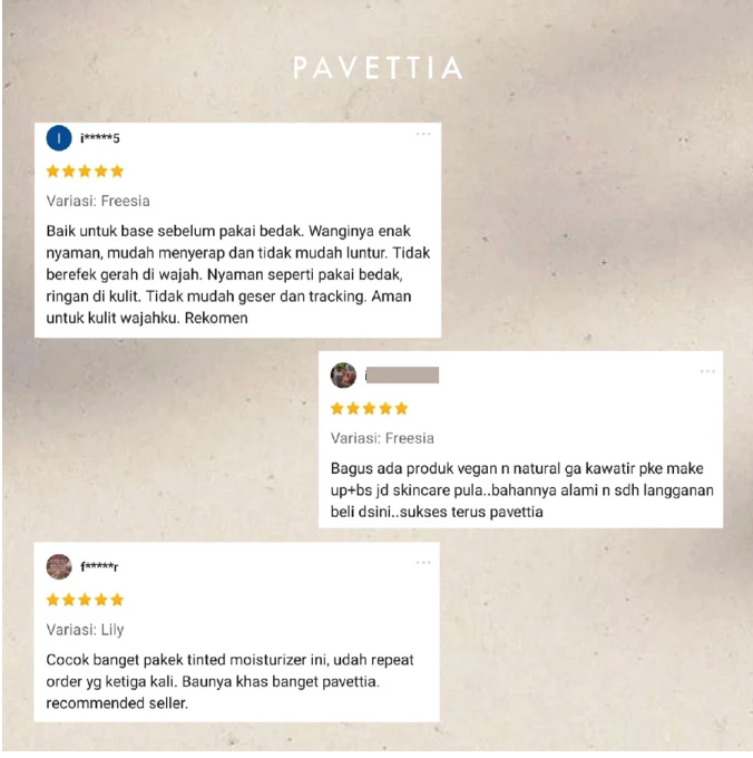 Pavettia Nuansa Alami Pavettia Tinted Moisturizer 2in1