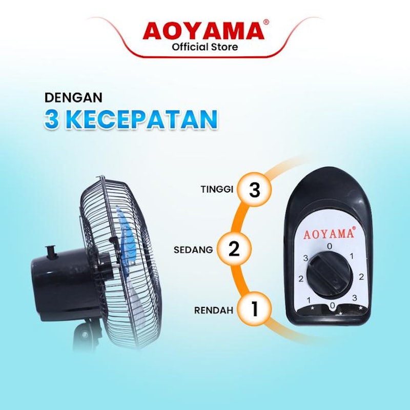 Aoyama Kipas Angin Besi 2 in 1 10 Inch 3