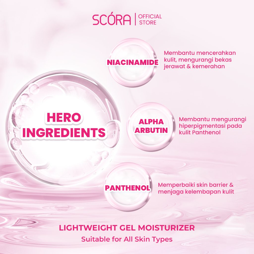 SCORA 5% Niacinamide Hydramoist Gel with Alpha Arbutin & Panthenol 3