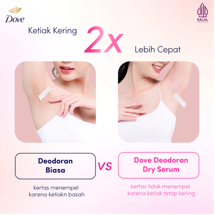 Unilever Indonesia Dove Deodorant Dry Serum Even Tone & Deep Renew