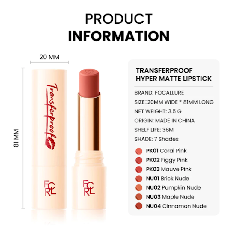 Transferproof HyperMatte Lipstick NU#04 Cinnamon Nude 4