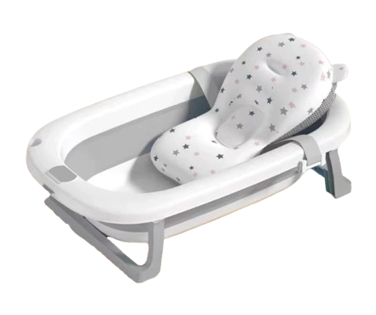 Momwell Foldable Baby Bath Tub with Pillow