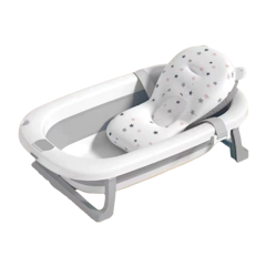 Momwell Foldable Baby Bath Tub with Pillow