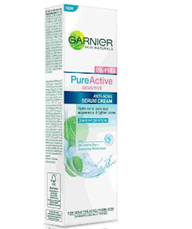 Garnier Sensitive Anti-Acne Serum Cream 4