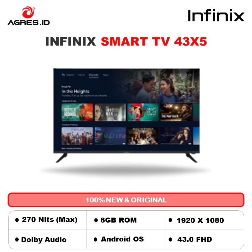 Transsion Holdings Infinix 43" FHD Smart TV 43X5