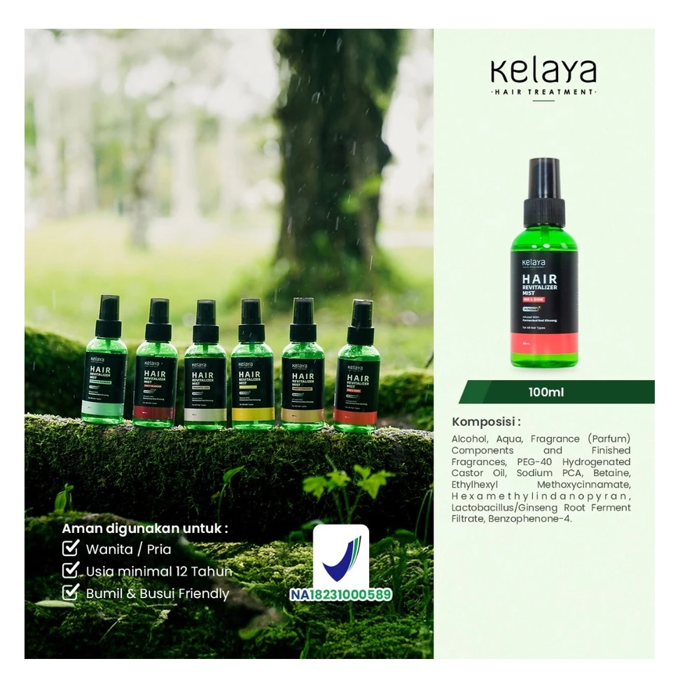 Sekawan Kosmetik Wasantara Kelaya Hair Revitalizer Mist Rise & Shine
