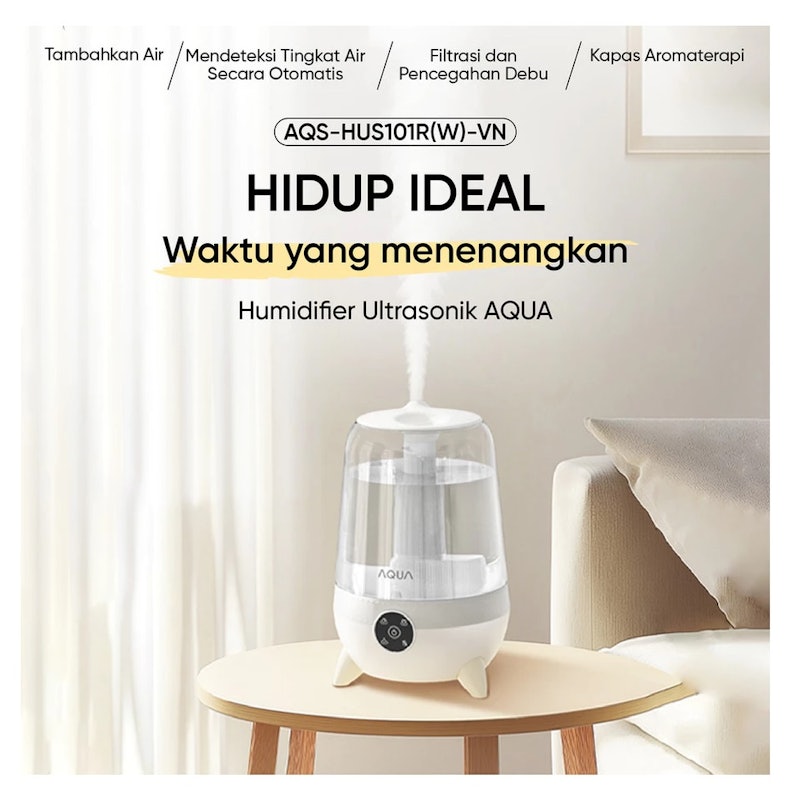 AQUA Humidifier with Essential Oil Diffuser Tray 2