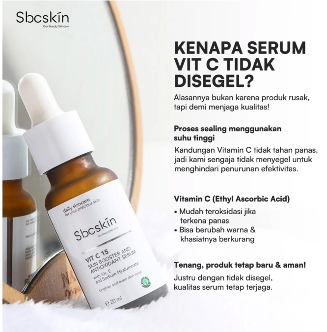  Sbcskin Vit C 15 Skin Booster and Antioxidant Serum