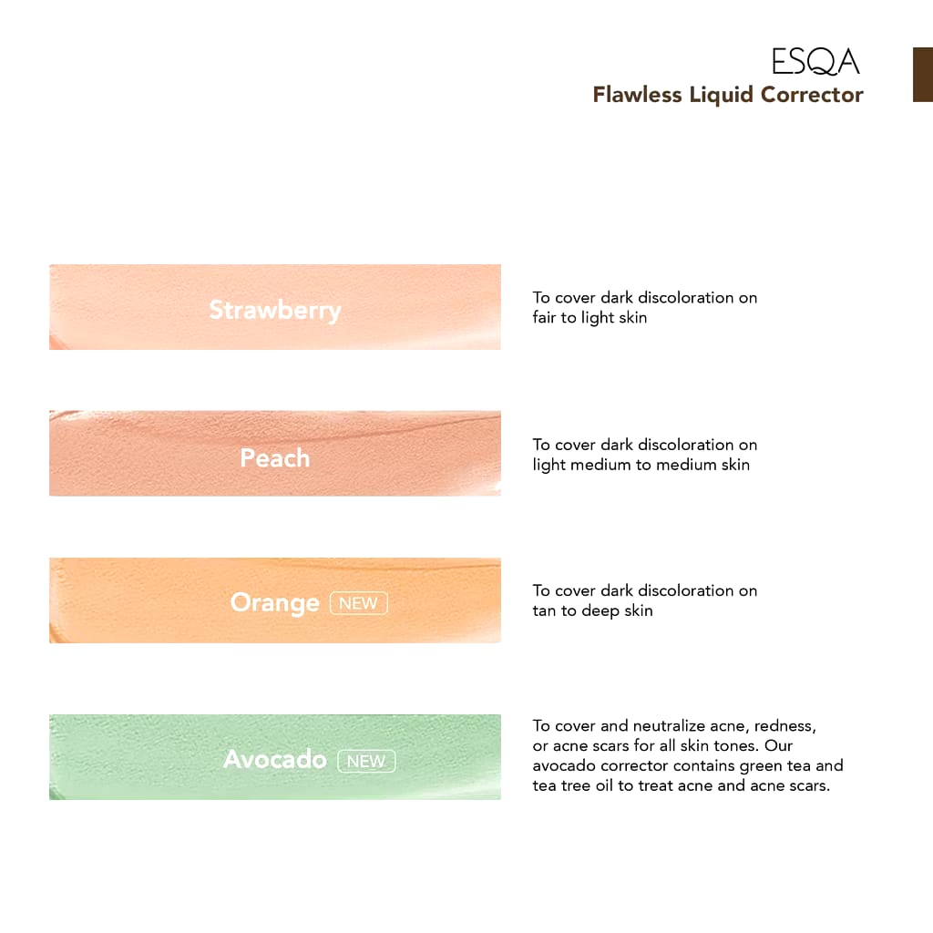 Keva Cosmetics International ESQA Flawless Liquid Corrector Peach