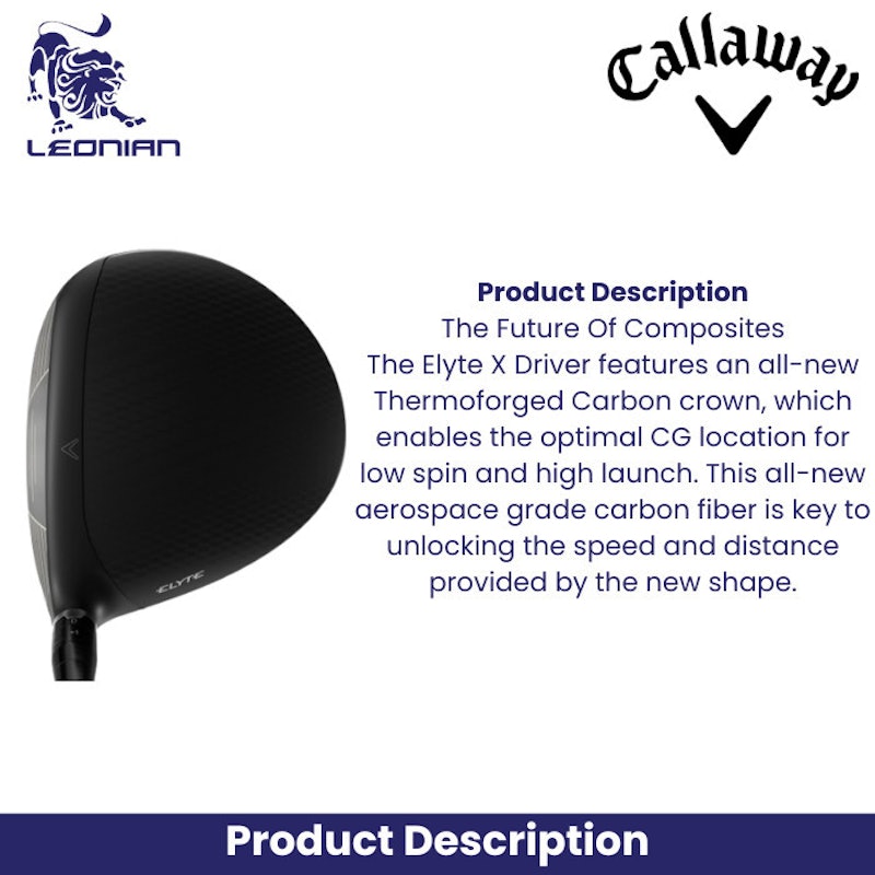 Callaway Driver Elyte X Stick Golf