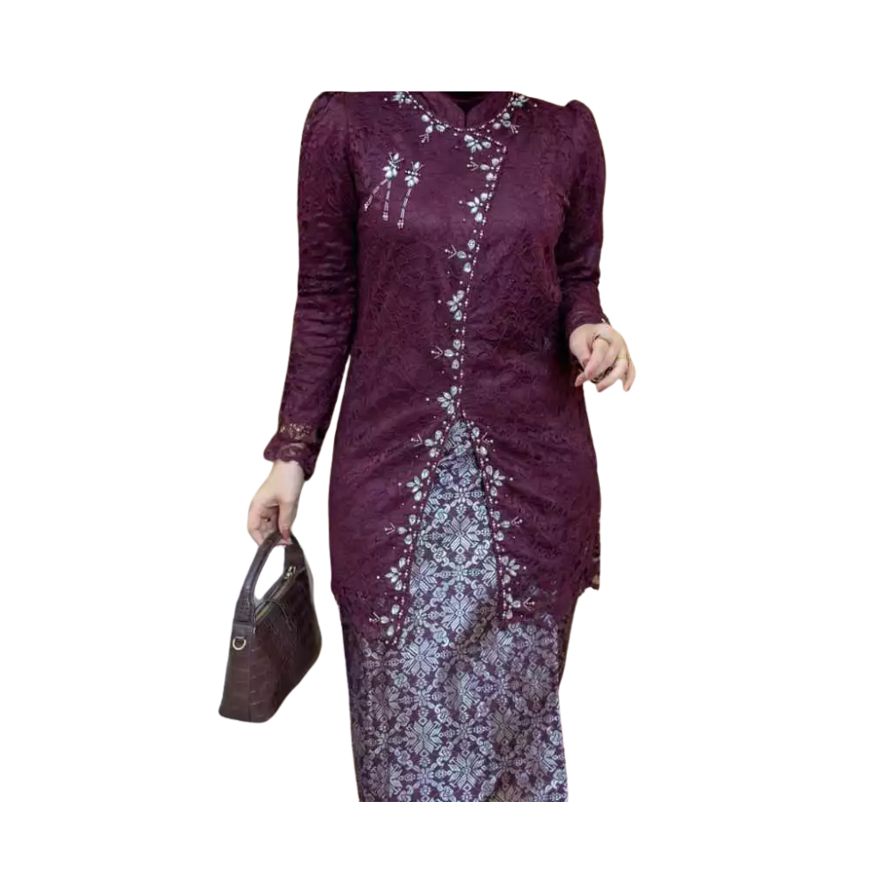 Haghia Busana Haghia Busana Kebaya Tunik Janggan Brukat Payet