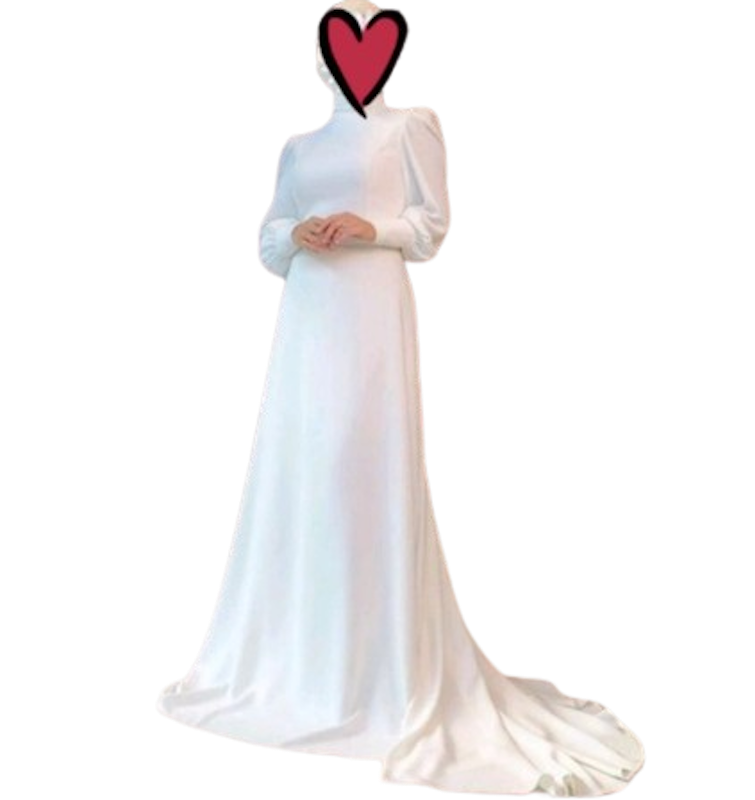 Gaun Pengantin Muslim Longdress Kekinian 2