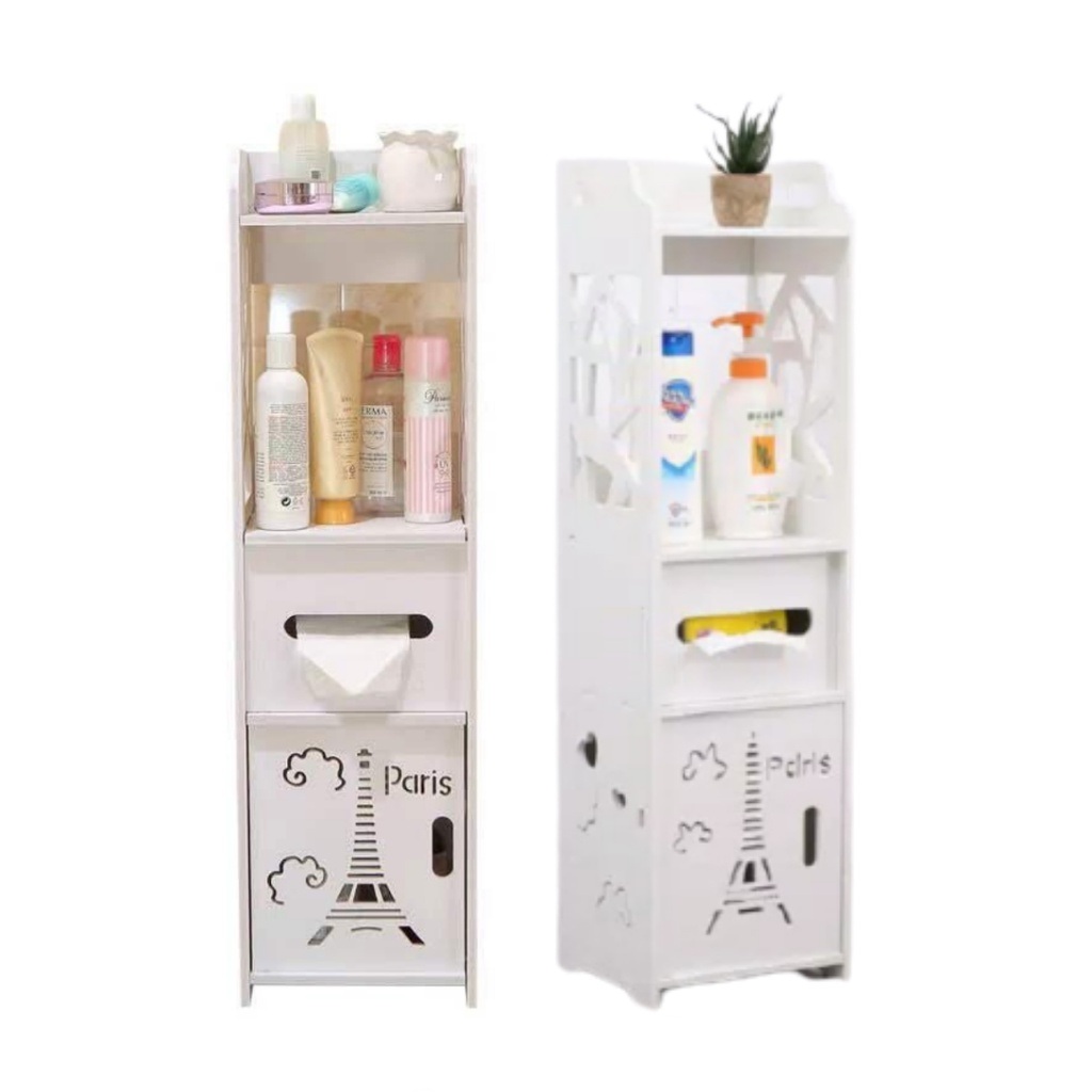 Lemari Vintage Paris Kabinet Rak Kosmetik Dekorasi Storage Serbaguna