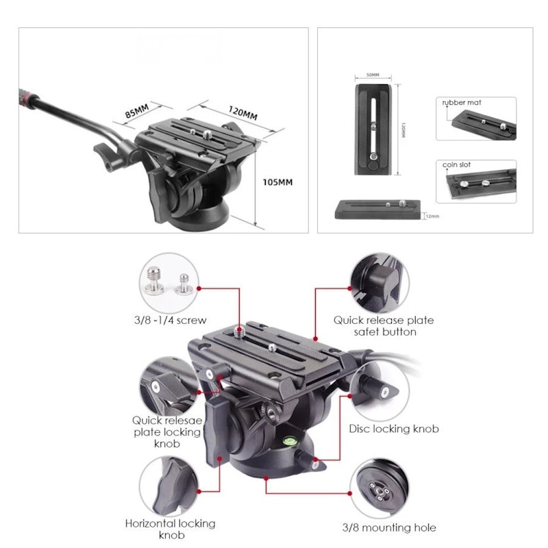 COSTA® Fluid Head Tripod 3