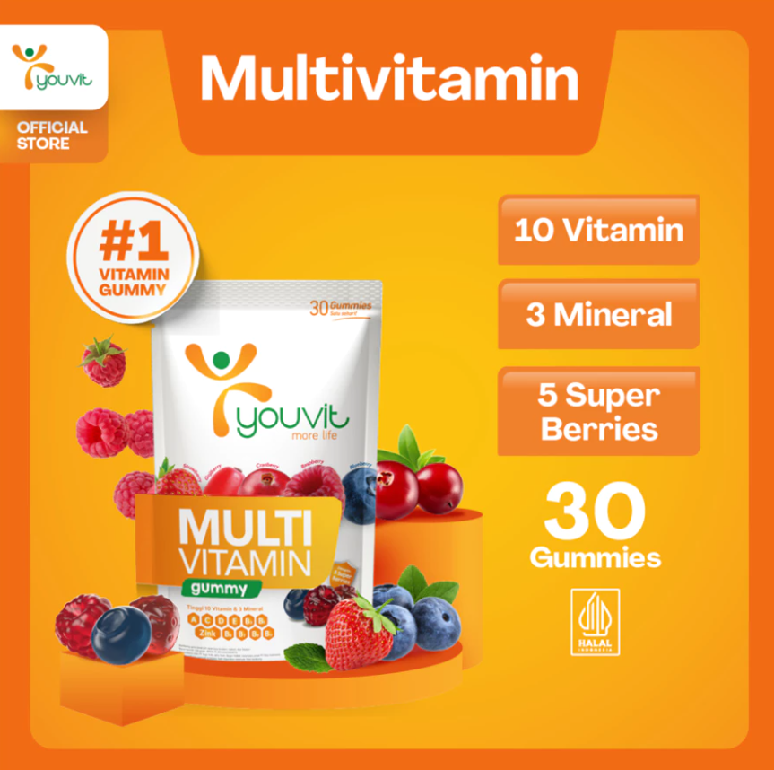 You Indonesia Youvit Multivitamin Gummy 
