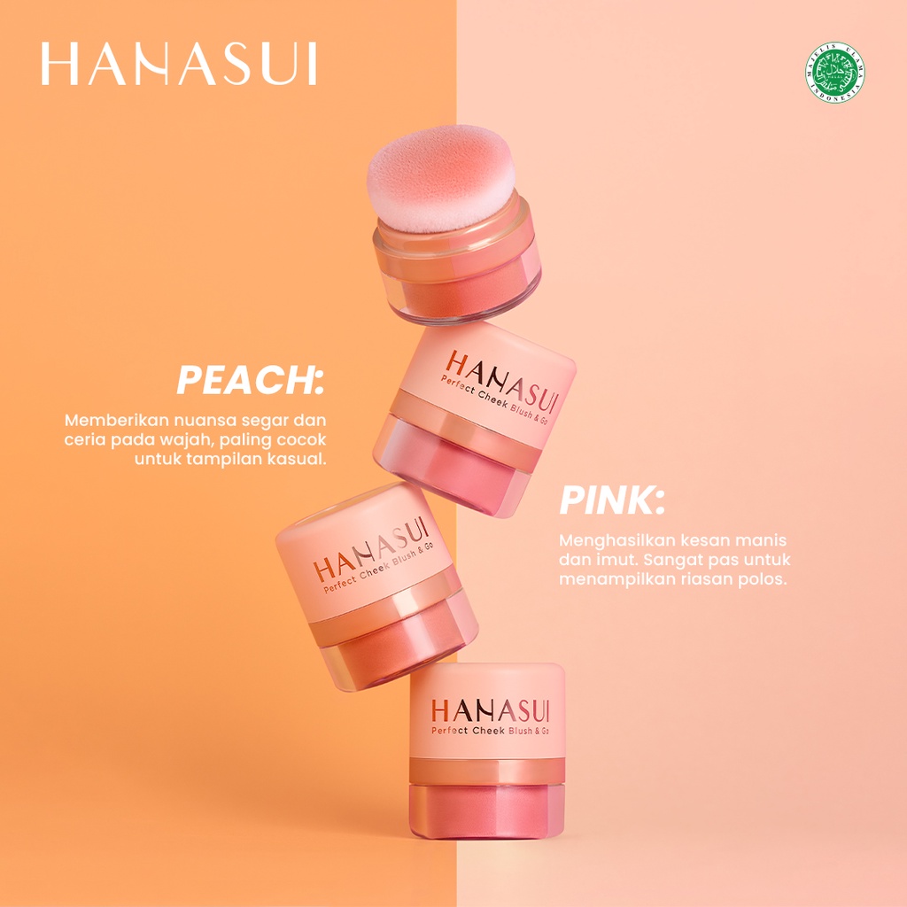 Eka Jaya Internasional Hanasui Perfect Cheek Blush & Go Powder Peach