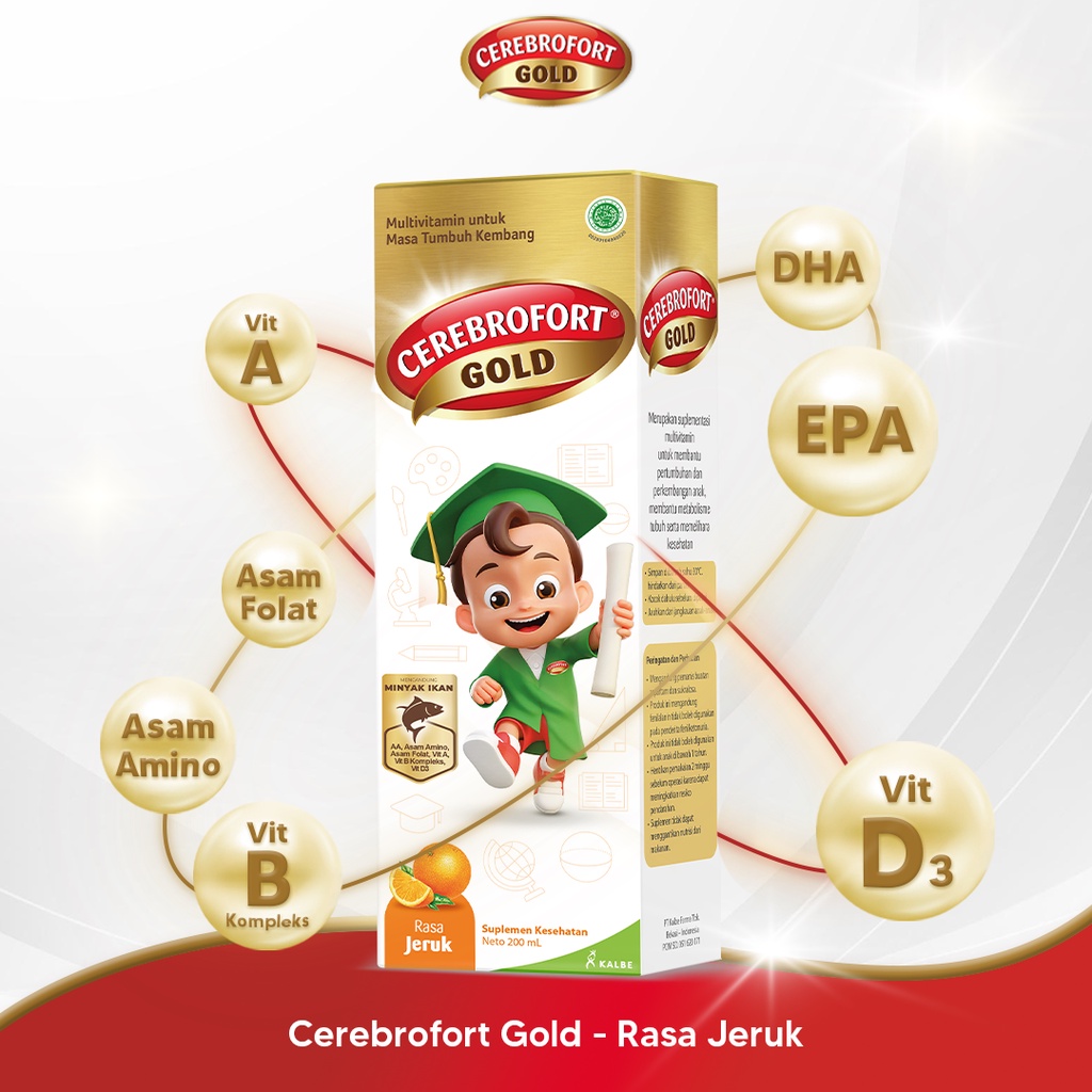 Kalbe Cerebrofort Gold Rasa Jeruk