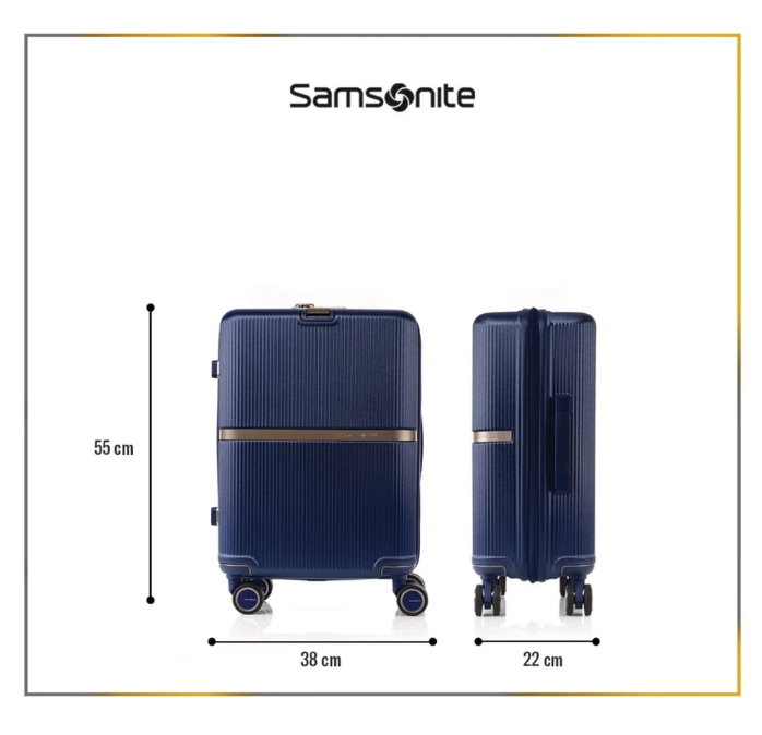 Samsonite Indonesia Samsonite Minter Spinner Cabin Navy 20 inci