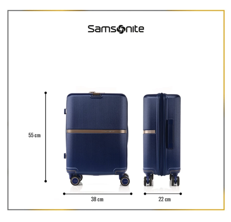 Samsonite Minter Spinner Cabin Navy 20 inci 3