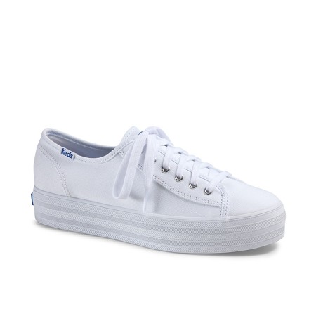 Keds Triple Kick Canvas White ｜ WF57306