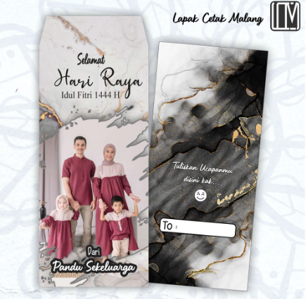 Lapak Cetak Malang Amplop Lebaran Custom Foto