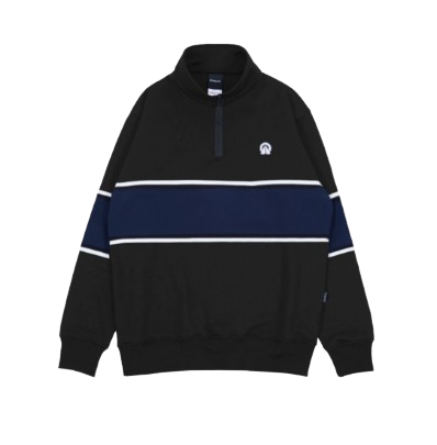 Dobujack Sweater Halfzip Prove Black Crewneck