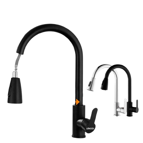 Lenodi Kran Sink Mixer Tarik Stainless 1
