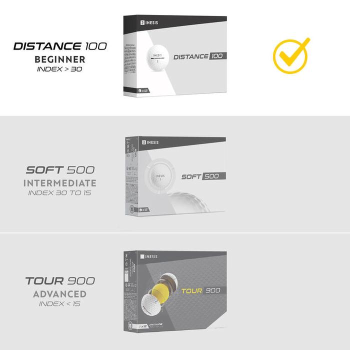 INESIS Distance 100 Golf Ball