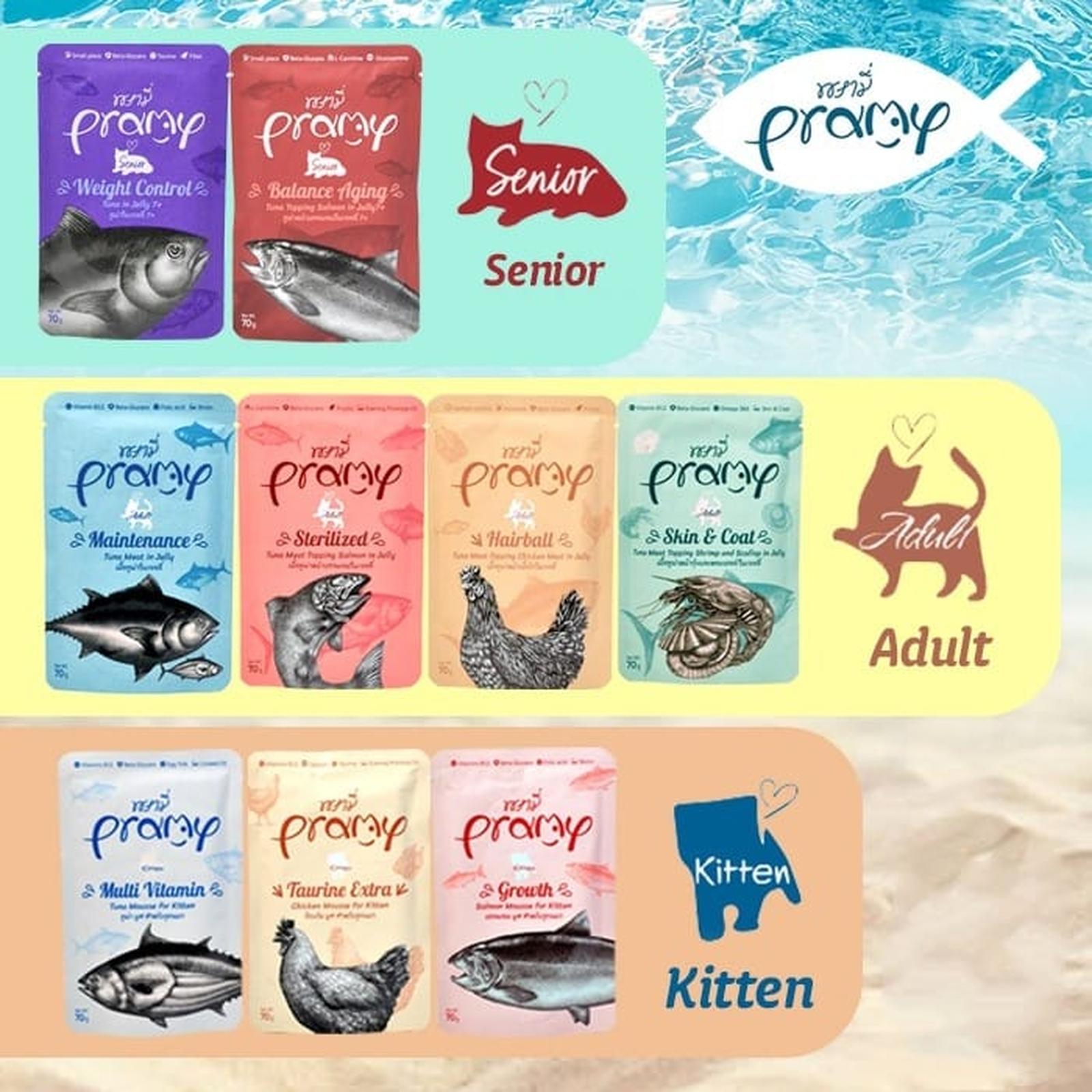 Pramy Pouch in Jelly Wet Cat Food 70 GR 5