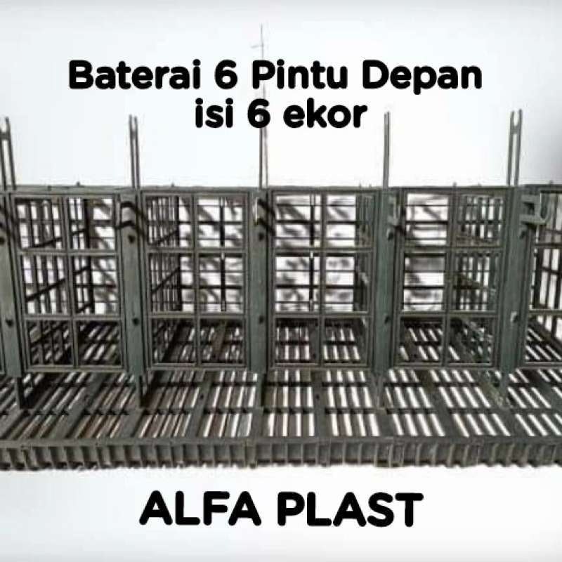 Kandang Plastik Ayam Petelur 6 Pintu 2