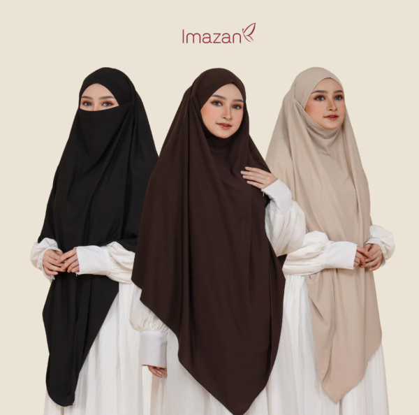  IMAZAN French Khimar Instan 4 in 1 Saida Series